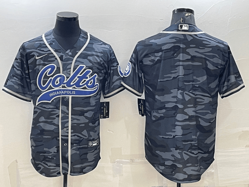 Blank Grey Indianapolis Colts camo Camo jersey