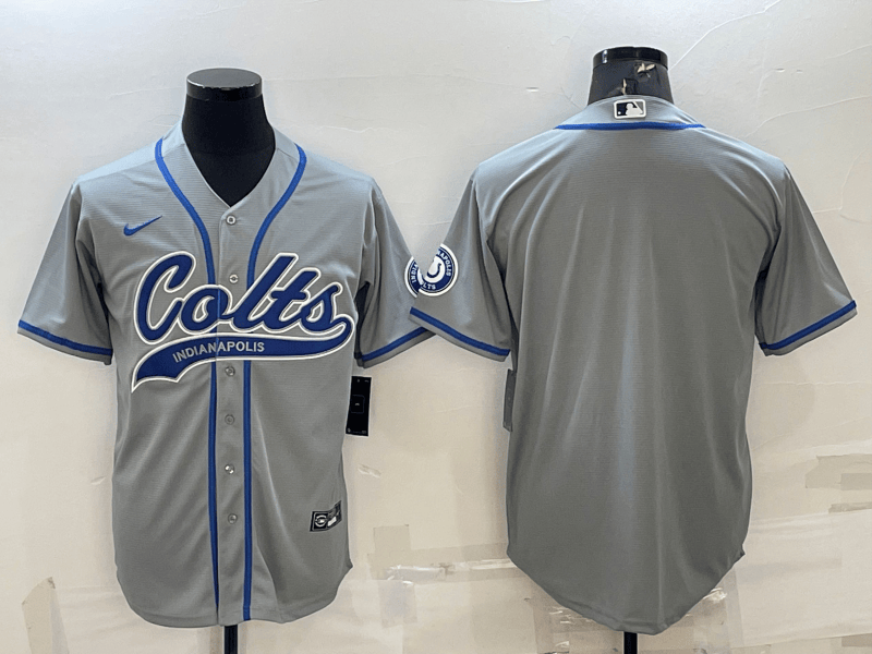 Custom Indianapolis Colts grey jersey