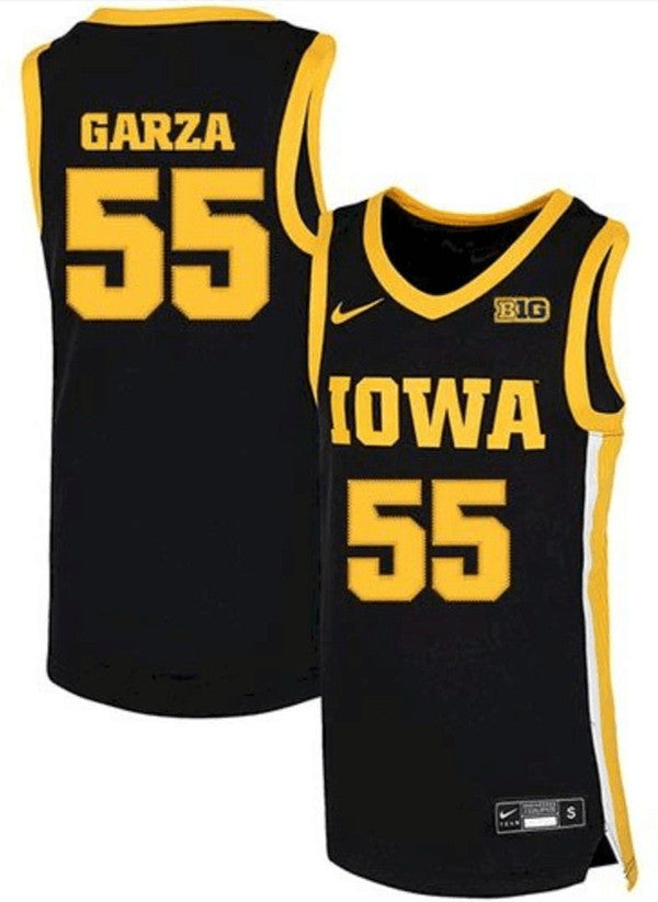 Custom Iowa Hawkeyes black jersey