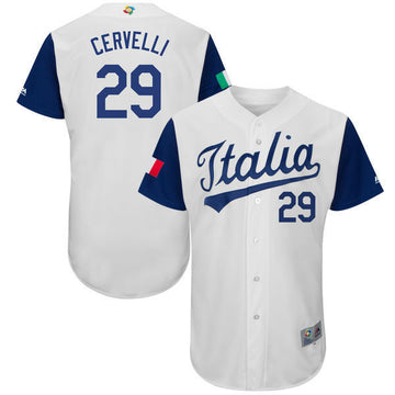 Francisco Cervelli Italy National Team white Classic jersey
