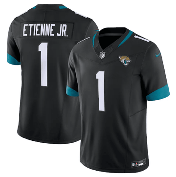 Travis Etienne Jr Jacksonville Jaguars black Untouchable jersey