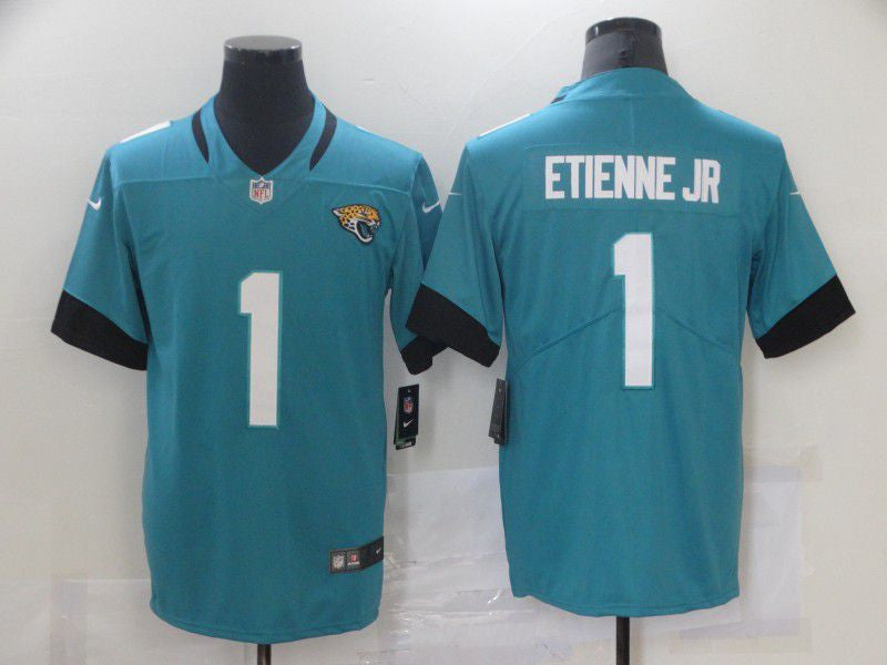Travis Etienne Jr Jacksonville Jaguars blue Vapor jersey