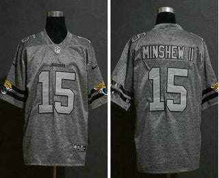 Gardner Minshew II Jacksonville Jaguars gray Vapor jersey