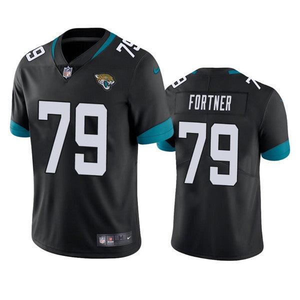 Luke Fortner Jacksonville Jaguars black Vapor jersey
