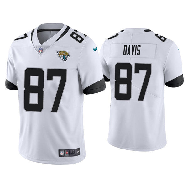 Tyler Davis Jacksonville Jaguars white Vapor jersey