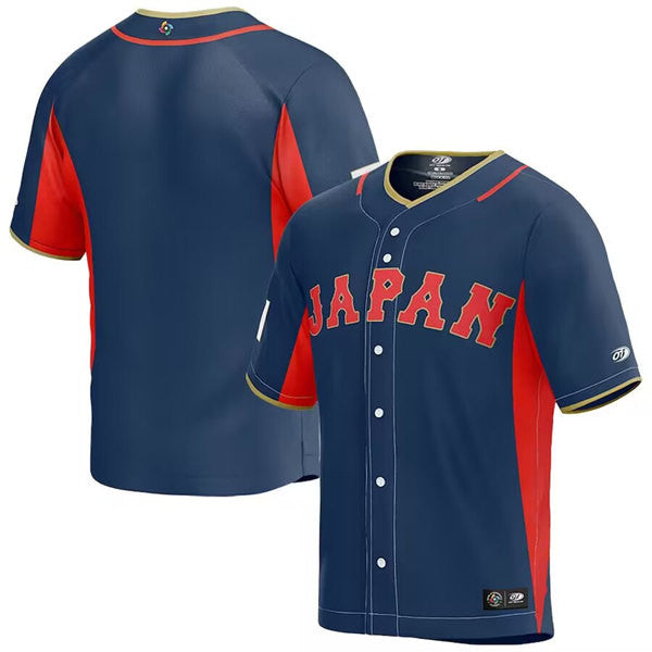 Custom Japan Baseball navy Classic jersey