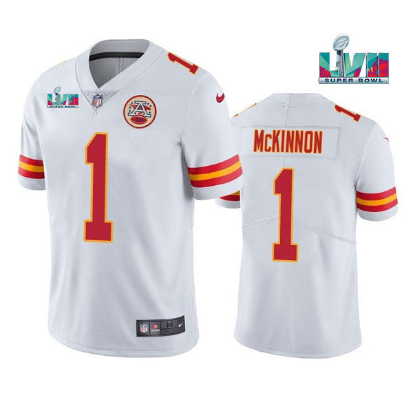 Jerick McKinnon Kansas City Chiefs white Vapor jersey