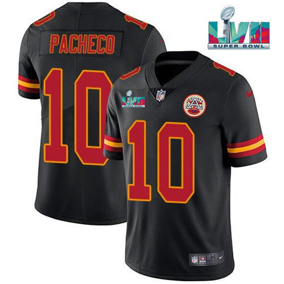 Isiah Pacheco Kansas City Chiefs black Vapor jersey