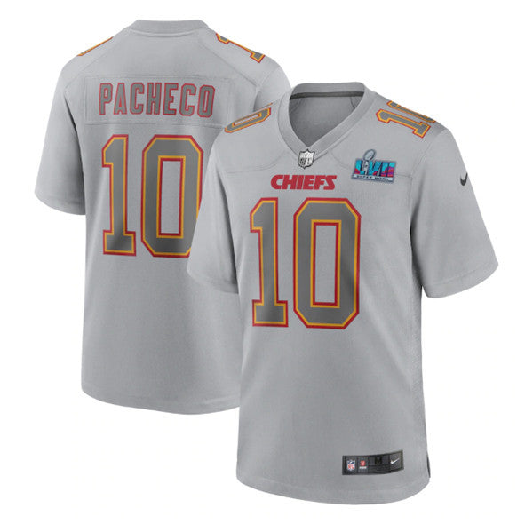 Isiah Pacheco Kansas City Chiefs gray Game jersey
