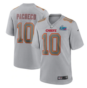 Isiah Pacheco Kansas City Chiefs gray Game jersey