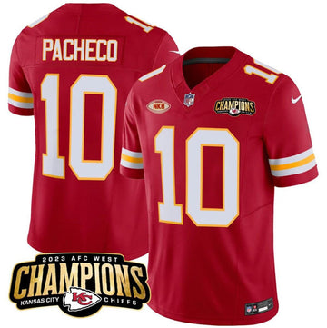 Isiah Pacheco Kansas City Chiefs red Vapor jersey