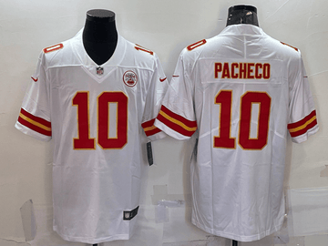 Isiah Pacheco Kansas City Chiefs white Vapor jersey