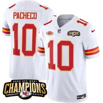 Isiah Pacheco Kansas City Chiefs white Vapor jersey