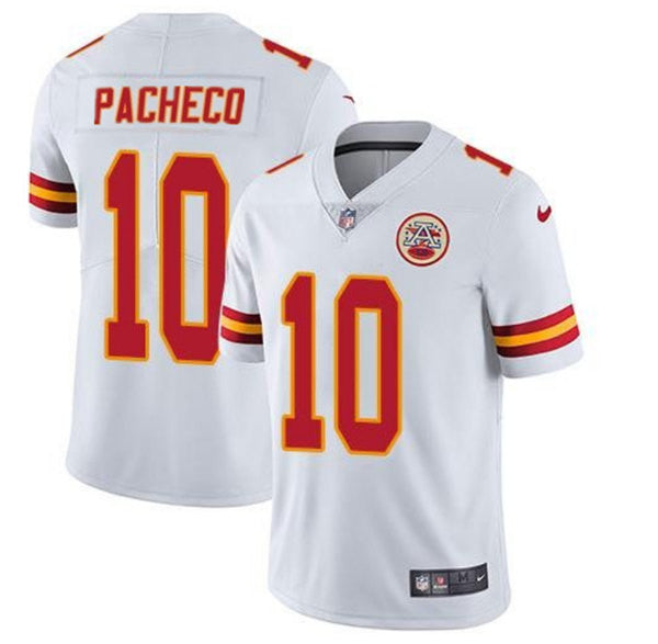 Isiah Pacheco Kansas City Chiefs white Vapor jersey