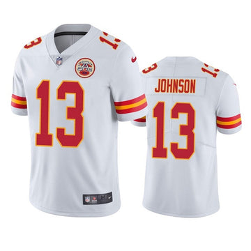Nazeeh Johnson Kansas City Chiefs white Vapor jersey