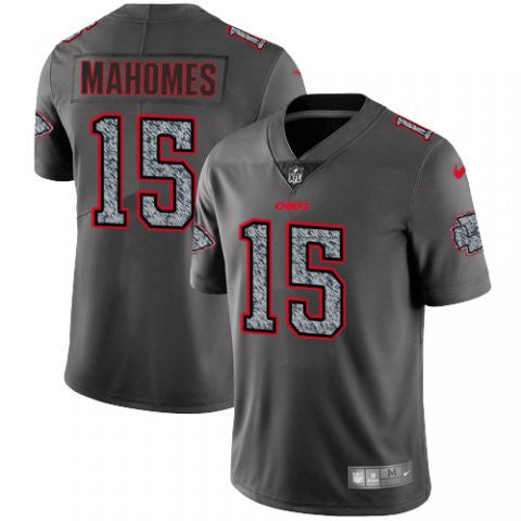 Patrick Mahomes Kansas City Chiefs gray Fashion Static jersey