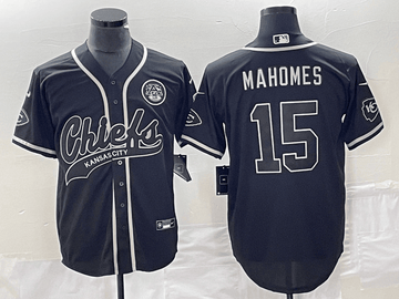 Patrick Mahomes Kansas City Chiefs black jersey