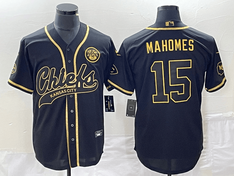 Patrick Mahomes Kansas City Chiefs black jersey