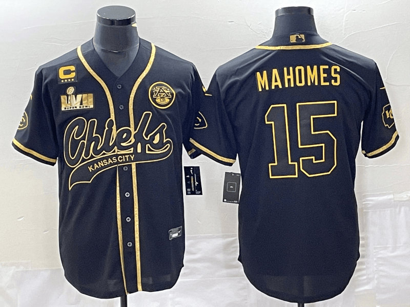 Patrick Mahomes Kansas City Chiefs black jersey