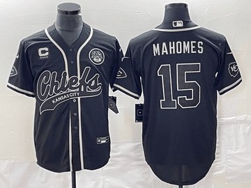 Patrick Mahomes Kansas City Chiefs black jersey