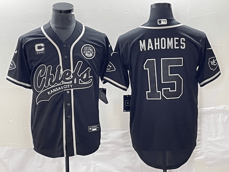 Patrick Mahomes Kansas City Chiefs black jersey