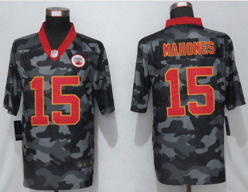 Patrick Mahomes Kansas City Chiefs camo Salute To Service jersey