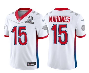 Patrick Mahomes Kansas City Chiefs white Vapor jersey
