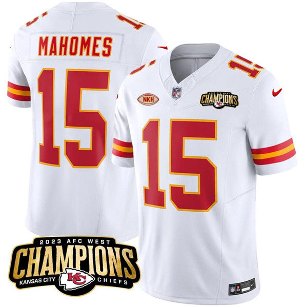 Patrick Mahomes Kansas City Chiefs white Vapor jersey