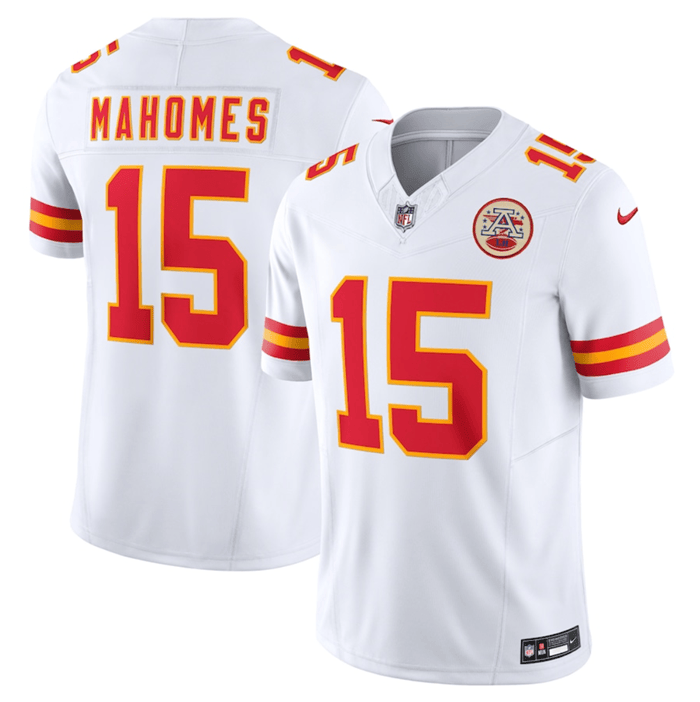 Patrick Mahomes Kansas City Chiefs white Untouchable jersey