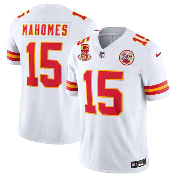 Patrick Mahomes Kansas City Chiefs white Vapor jersey