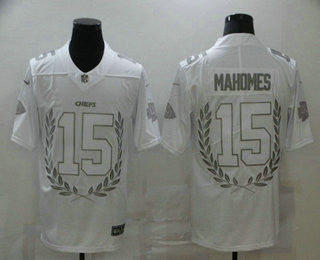 Patrick Mahomes Kansas City Chiefs white Vapor jersey