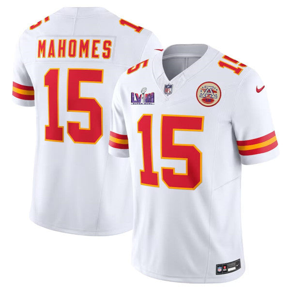 Patrick Mahomes Kansas City Chiefs white Vapor jersey