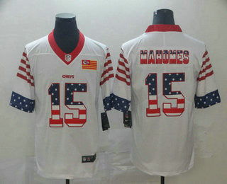 Patrick Mahomes Kansas City Chiefs white jersey