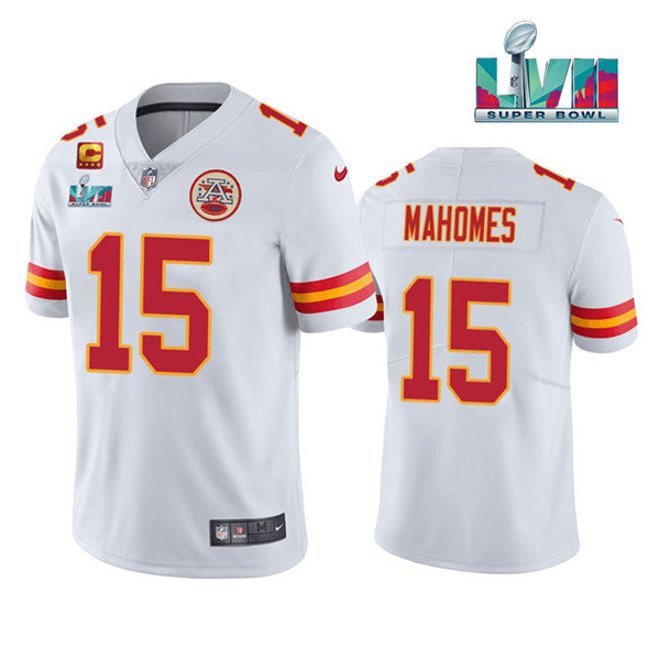 Patrick Mahomes Kansas City Chiefs white Vapor jersey