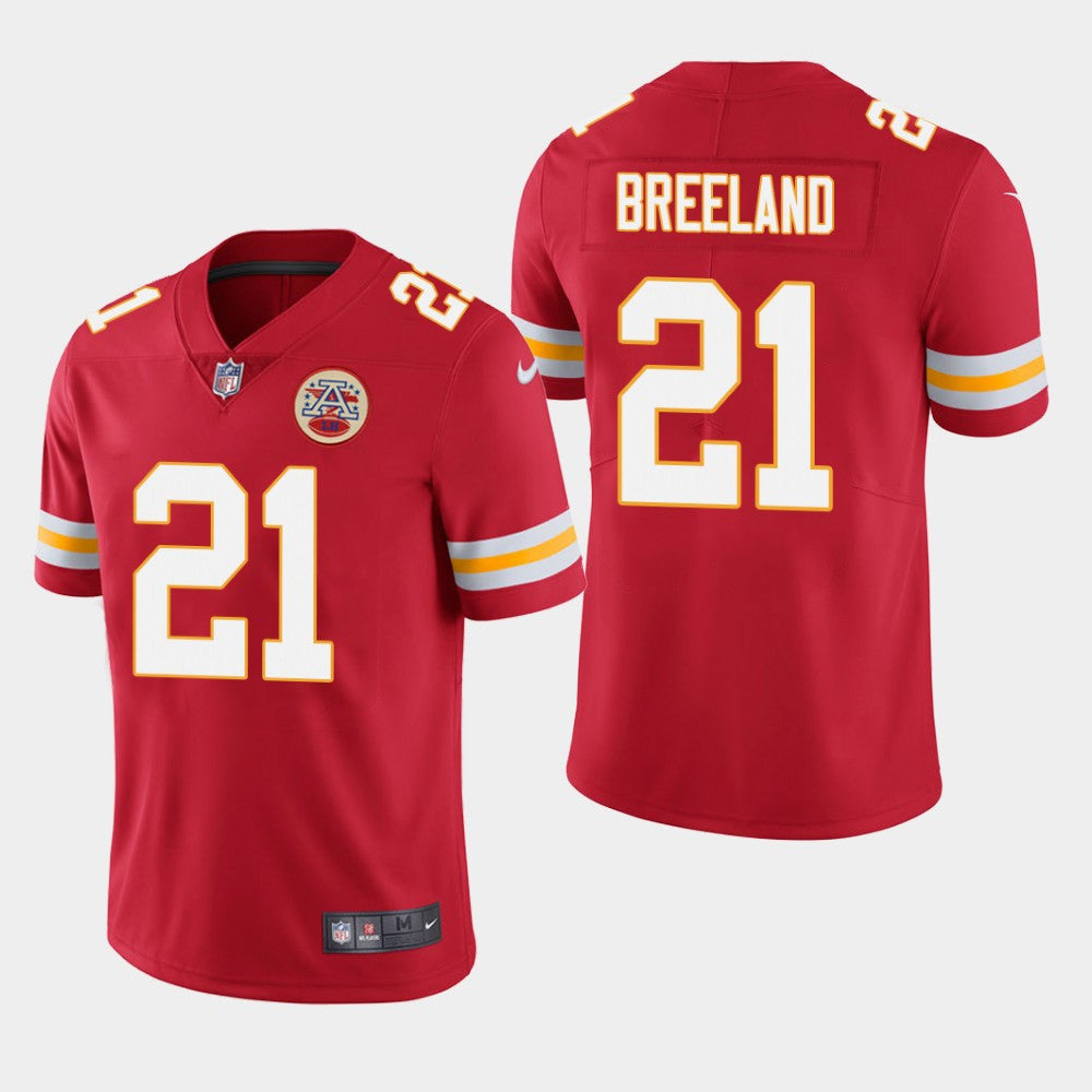 Bashaud Breeland Kansas City Chiefs red Vapor jersey