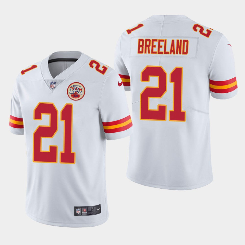 Bashaud Breeland Kansas City Chiefs white Vapor jersey