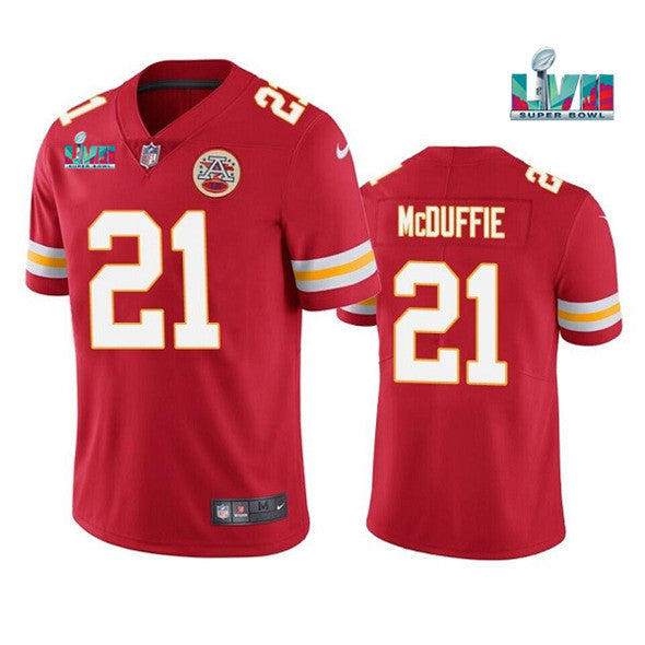 Trent McDuffie Kansas City Chiefs red Vapor jersey
