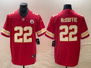 Trent McDuffie Kansas City Chiefs red Vapor jersey