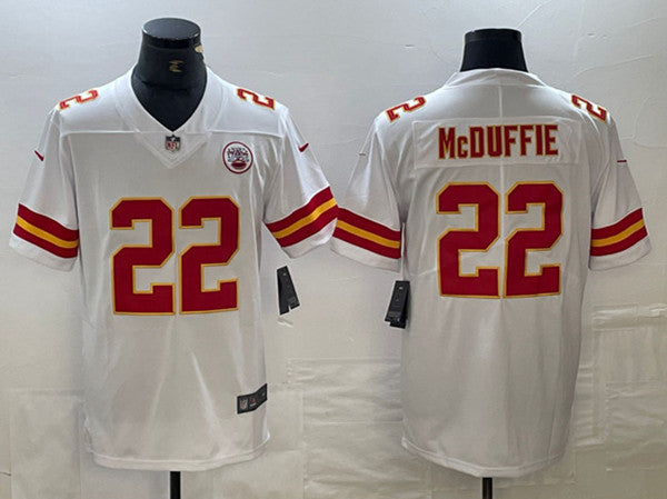 Trent McDuffie Kansas City Chiefs white Vapor jersey