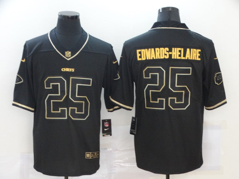 Clyde Edwards-Helaire Kansas City Chiefs black jersey