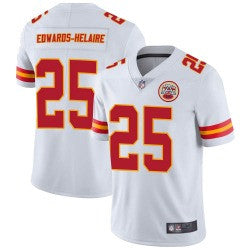 Clyde Edwards-Helaire Kansas City Chiefs white Vapor jersey