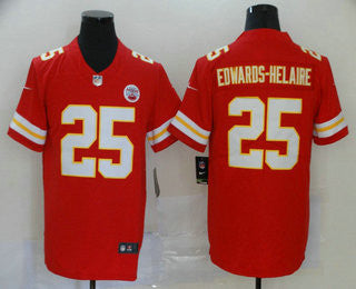 Clyde Edwards-Helaire Kansas City Chiefs red Vapor jersey