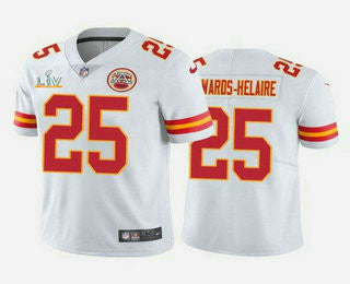 Clyde Edwards-Helaire Kansas City Chiefs white Vapor jersey