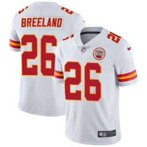 Bashaud Breeland Kansas City Chiefs white Vapor jersey
