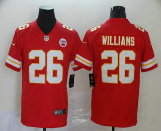 Damien Williams Kansas City Chiefs red Vapor jersey