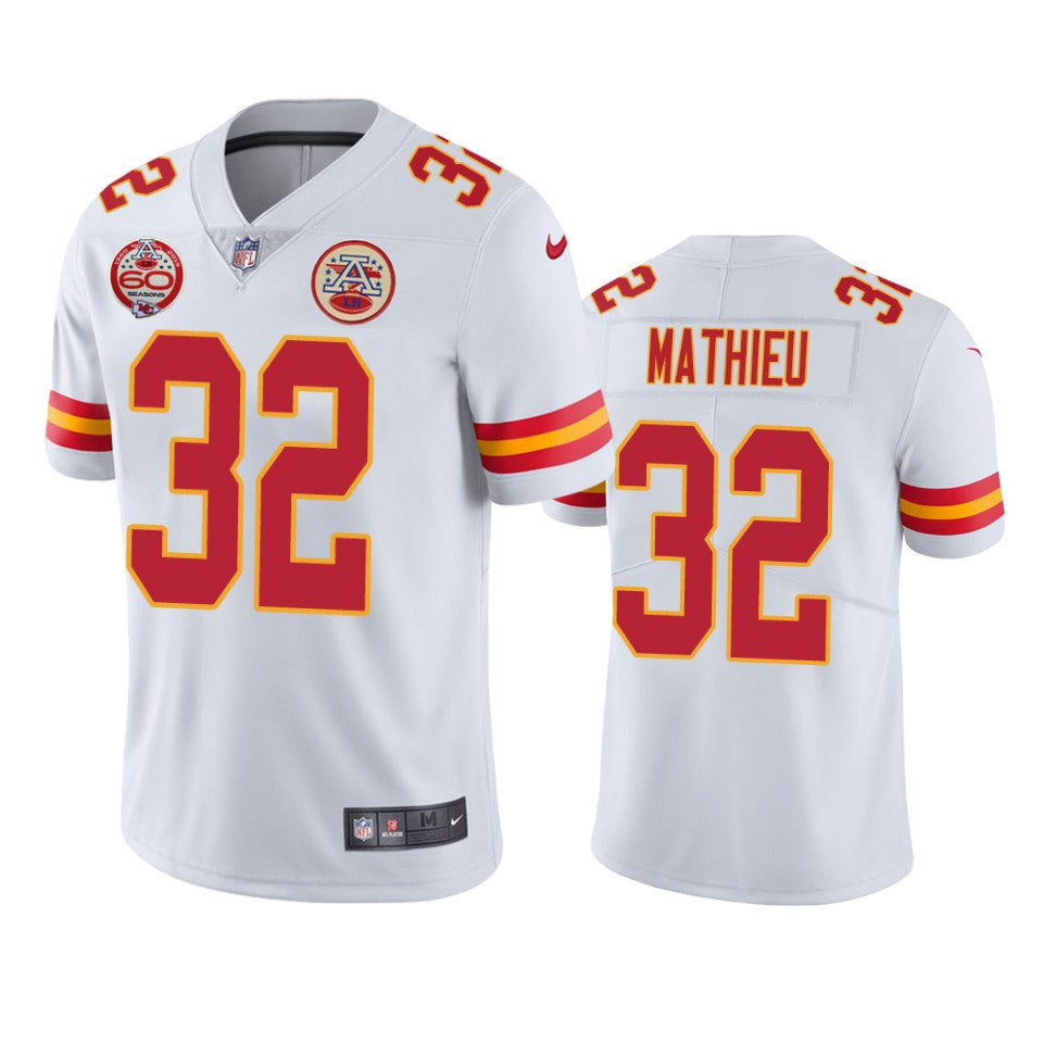 Tyrann Mathieu Kansas City Chiefs white Limited jersey