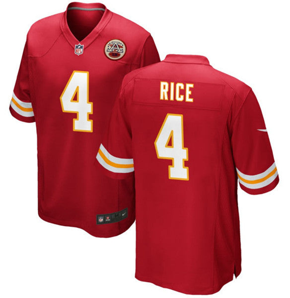 Rashee Rice Kansas City Chiefs red Game jersey