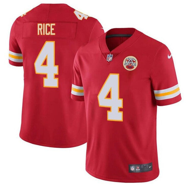 Rashee Rice Kansas City Chiefs red Vapor jersey