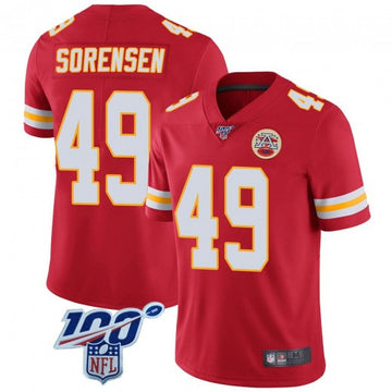 Daniel Sorensen Kansas City Chiefs red Vapor jersey