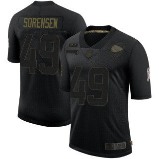 Daniel Sorensen Kansas City Chiefs black Salute To Service jersey